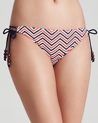 Give your sun style a preppy twist with this beaded brief from Shoshanna. In a classic chevron print, this piece lives for trips to Nantucket. Give your sun style a preppy twist with this beaded brief from Shoshanna. In a classic chevron print, this piece lives for trips to Nantucket.