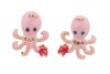 Crazy Sale!!!Cute Octopus with Crown Stud Earrings