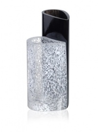 Kosta Boda 2 Sweet Hearts 12-Inch Crystal Vase, Black & White Kosta Boda 2 Sweet Hearts 12-Inch Crystal Vase, Black & White