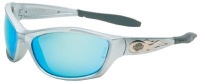Harley-Davidson HD1000 Safety Glasses with Silver Frame and Blue Mirror Anti-fog Hardcoat Lens Harley-Davidson HD1000 Safety Glasses with Silver Frame and Blue Mirror Anti-fog Hardcoat Lens