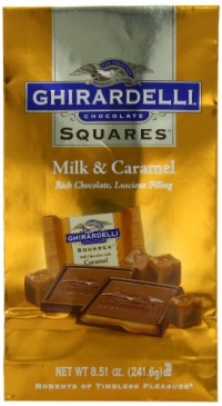 Ghirardelli Chocolate Squares, Milk Chocolate with Caramel Filling, 8.51-Ounce Bags (Pack of 3) Ghirardelli Chocolate Squares, Milk Chocolate with Caramel Filling, 8.51-Ounce Bags (Pack of 3)