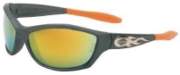 Harley-Davidson HD1003 Safety Glasses with Gunmetal Frame and Orange Mirror Tint Anti-Fog Hardcoat Lens