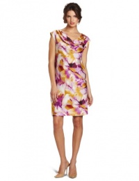 Jones New York Women's Drape Cowl Neck Dress Jones New York Women's Drape Cowl Neck Dress