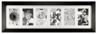 Malden International Designs Malden Berkeley Black Wood 6-Opening Matted Picture Frame Malden International Designs Malden Berkeley Black Wood 6-Opening Matted Picture Frame
