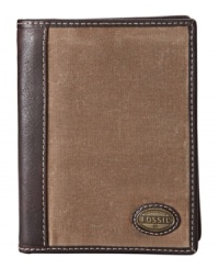 Take off on your explorations with this rugged wallet from Fossil. Take off on your explorations with this rugged wallet from Fossil.