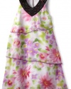 Emily West Girls 7-16 Floral Tier Chiffon Dress