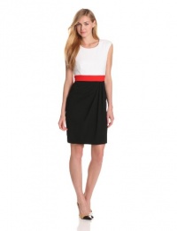 Calvin Klein Women's Cap Sleeve Colorblock Dress Calvin Klein Women's Cap Sleeve Colorblock Dress