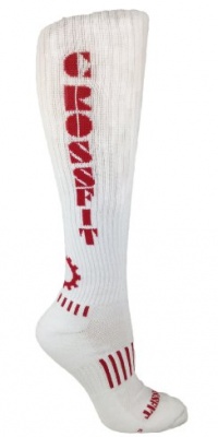 MOXY Socks Ultimate CrossFit Deadlift Socks, White/Red MOXY Socks Ultimate CrossFit Deadlift Socks, White/Red