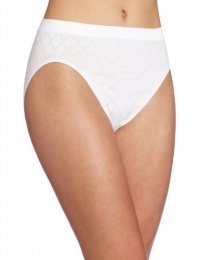 Bali Women's Microfiber Pattern Hi-Cut Panty