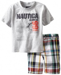 Nautica Baby-Boys Infant Njc 99 Short Set, Light Grey Heather, 24 Months Nautica Baby-Boys Infant Njc 99 Short Set, Light Grey Heather, 24 Months