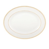 Lenox 100110442 Federal Gold Oval Platter, White