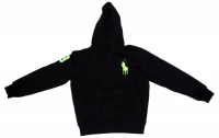 New Ralph Lauren Neon Big Pony Fleece Hoodie - Black - XL New Ralph Lauren Neon Big Pony Fleece Hoodie - Black - XL