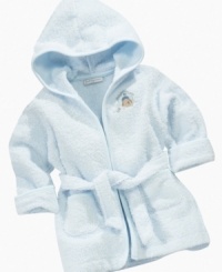 Dry spell. Keep him cozy and bundled up in this sweet robe from First Impressions. Dry spell. Keep him cozy and bundled up in this sweet robe from First Impressions.