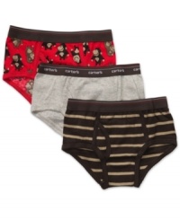 Your little monkey will be cool and comfy in his adorably printed pair of Carter's underwear. Your little monkey will be cool and comfy in his adorably printed pair of Carter's underwear.