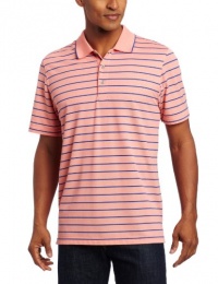IZOD Men's Short Sleeve Oxford Stripe Golf Pique Polo IZOD Men's Short Sleeve Oxford Stripe Golf Pique Polo