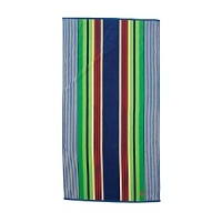 Dream the day away by the sky blue water on this Lauren Ralph Lauren beach towel, flaunting classic stripes and a Ralph Lauren logo. Dream the day away by the sky blue water on this Lauren Ralph Lauren beach towel, flaunting classic stripes and a Ralph Lauren logo.