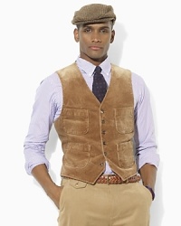 Butter-soft corduroy lends a dapper aesthetic to this gentleman's classic, finished with a faded slub twill back for vintage character. Butter-soft corduroy lends a dapper aesthetic to this gentleman's classic, finished with a faded slub twill back for vintage character.