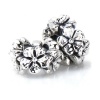 Set of 2 - Bella Fascini Flower Band Solid Sterling Silver European Spacer Bead Charm - Compatible Brand Bracelets : Authentic Pandora, Chamilia, Moress, Troll, Ohm, Zable, Biagi, Kay's Charmed Memories, Kohl's, Persona & more!
