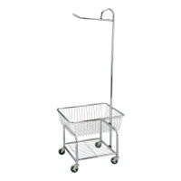 Household Essentials Rolling Laundry Butler, Chrome Finish Household Essentials Rolling Laundry Butler, Chrome Finish