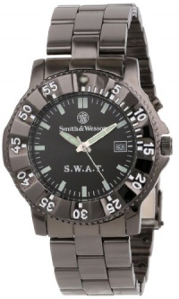 Smith & Wesson Men's SWW-045M S.W.A.T. Black Metal Strap Watch Smith & Wesson Men's SWW-045M S.W.A.T. Black Metal Strap Watch