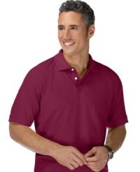 Nothing adds the perfect amount of refined style to a casual look like this classic Club Room polo. Nothing adds the perfect amount of refined style to a casual look like this classic Club Room polo.