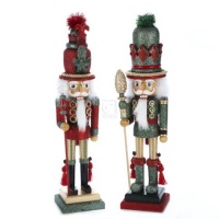 Hollywood Nutcrackers Kurt Adler 19-Inch Hollywood Red/Green Soldier Nutcracker, Set of 2 Hollywood Nutcrackers Kurt Adler 19-Inch Hollywood Red/Green Soldier Nutcracker, Set of 2
