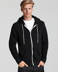 Classic fleece hoodie with contrast zip closure from Alternative. Classic fleece hoodie with contrast zip closure from Alternative.