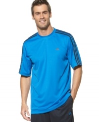 Up your game. Take performance to the next level in this adidas t-shirt designed with ClimaLite technology for optimum comfort. Up your game. Take performance to the next level in this adidas t-shirt designed with ClimaLite technology for optimum comfort.