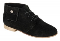 Breckelle Sandy-42 Pocket Suede Lace Up Oxford Flat Shoes BLACK (8.5) Breckelle Sandy-42 Pocket Suede Lace Up Oxford Flat Shoes BLACK (8.5)