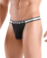 Stay smooth and line-free even under your lightest-weight clothing with these stretch thong two pack from Papi. Stay smooth and line-free even under your lightest-weight clothing with these stretch thong two pack from Papi.