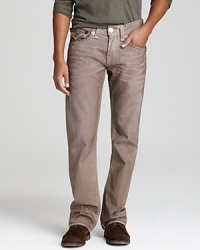 Demonstrate your keen eye for trend with this coated jean from True Religion, a cool alternative to the same-old everyday blues. Demonstrate your keen eye for trend with this coated jean from True Religion, a cool alternative to the same-old everyday blues.