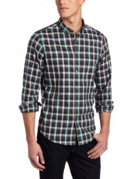 Ben Sherman Men's Long Sleeve Textured Fancy Gingham Woven Ben Sherman Men's Long Sleeve Textured Fancy Gingham Woven