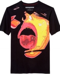With a bright, brash graphic, this Sean John t-shirt turns up the volume in your basics wardrobe. With a bright, brash graphic, this Sean John t-shirt turns up the volume in your basics wardrobe.