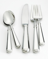 A faceted handle makes every meal-and the hostess serving it-even more interesting. Make your style statement with the Todd Hill 5-piece place settings. A faceted handle makes every meal-and the hostess serving it-even more interesting. Make your style statement with the Todd Hill 5-piece place settings.