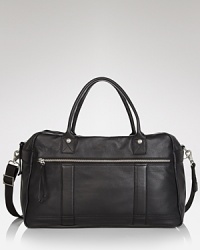 Ferry your essentials across town with ease and style. A pebbled leather design adds distinction to your everyday uniform, but the organizational pockets of this handsome bag are not to be overlooked. From John Varavtos USA. Ferry your essentials across town with ease and style. A pebbled leather design adds distinction to your everyday uniform, but the organizational pockets of this handsome bag are not to be overlooked. From John Varavtos USA.