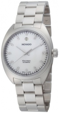 Movado Men's 0606391 Datron Stainless-Steel White Mother-Of-Pearl Round Dial Watch Movado Men's 0606391 Datron Stainless-Steel White Mother-Of-Pearl Round Dial Watch