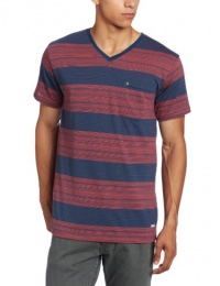 Billabong Men's Suspect V Neck T-Shirt, Marine, Large