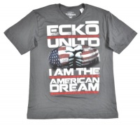 Ecko Unltd Big Boys Metal Grey I Am The American Dream T-Shirt (L (14/16)) Ecko Unltd Big Boys Metal Grey I Am The American Dream T-Shirt (L (14/16))
