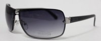 Kenneth Cole Reaction Sunglass Brushed Silver Rectangle Fashion Metal Aviator, Smoke Gradient Lens KC1196 8B Kenneth Cole Reaction Sunglass Brushed Silver Rectangle Fashion Metal Aviator, Smoke Gradient Lens KC1196 8B