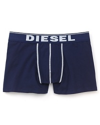 Layer number one gets a dose of color with these comfortable and supportive boxer briefs from Diesel. Layer number one gets a dose of color with these comfortable and supportive boxer briefs from Diesel.
