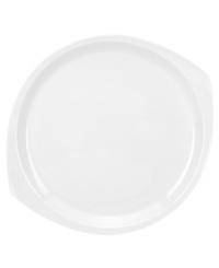 Sleek and understated, the Kompas platter sets casual meals on a stylish course with a playful shape inspired by a compass. Arrange in countless configurations with Dansk dinnerware. Sleek and understated, the Kompas platter sets casual meals on a stylish course with a playful shape inspired by a compass. Arrange in countless configurations with Dansk dinnerware.