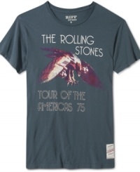 Rock out or just rock on wearing this cool cotton short sleeve t-shirt by the Rolling Stones. Rock out or just rock on wearing this cool cotton short sleeve t-shirt by the Rolling Stones.