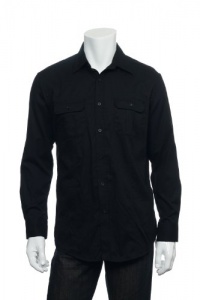 Alfani Men's Black Button Down Shirt Alfani Men's Black Button Down Shirt