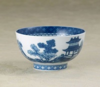 Mottahedeh Blue Canton Dessert Bowl 5 in Mottahedeh Blue Canton Dessert Bowl 5 in