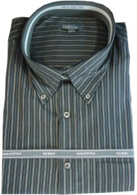 Van Heusen Button Down Long Sleeve Dress Shirt Black Stripes Van Heusen Button Down Long Sleeve Dress Shirt Black Stripes