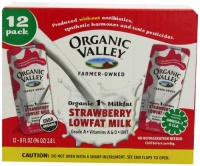 Organic Valley Strawberry Lowfat Milk, 8-Ounce Aseptic Carton (Pack of 12) Organic Valley Strawberry Lowfat Milk, 8-Ounce Aseptic Carton (Pack of 12)