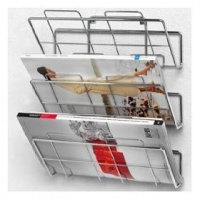 Spectrum 3-Tier Wall-Mount File Holder and Magazine Rack Spectrum 3-Tier Wall-Mount File Holder and Magazine Rack