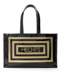 Show your support for grass root service with a sensational Hecht's tote, the stylish solution for carrying it all in comfort and style. Ease and elegance sparkled in the glass and marble flagship store in Washington, D.C. where the first parking garages and elevators were seen in a department store and every customer got their questions answered! Show your support for grass root service with a sensational Hecht's tote, the stylish solution for carrying it all in comfort and style. Ease and elegance sparkled in the glass and marble flagship store in Washington, D.C. where the first parking garages and elevators were seen in a department store and every customer got their questions answered!