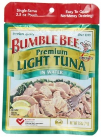 Bumble Bee Chunk Light Tuna, 2.5-Ounce Pouches (Pack of 12)