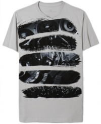 Redefine your casual jean style with this flashy graphic t-shirt from Marc Ecko Cut & Sew. Redefine your casual jean style with this flashy graphic t-shirt from Marc Ecko Cut & Sew.
